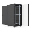 Шкаф напольный ТXQ 22U, со стеклянной и металлической дверьми, IP30, черный