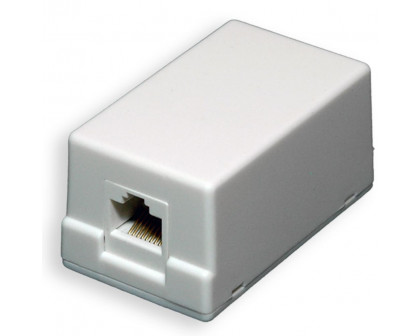 Розетка компьютерная внешняя 1хRJ45, неэкран, cat.5е, 110/Krone тип (Dual IDC) белая