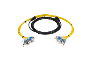 Сборка кабельная 8pc, ST/UPC-ST/UPC 9/125мкм, длина 50м, вывод 0.4м, буфер 3мм (FO-D-IN/OUT-9-8-LSZH) в бухте.