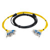 Сборка кабельная 4pc, FC/UPC-FC/UPC 9/125мкм, длина 10м, вывод 0.4м, буфер 3мм (FO-D-IN/OUT-9-4-LSZH) в бухте.