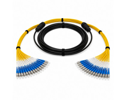 Сборка кабельная 4pc, ST/UPC-ST/UPC 9/125мкм, длина 30м, вывод 0.4м, буфер 3мм (FO-D-IN/OUT-9-4-LSZH) в бухте.