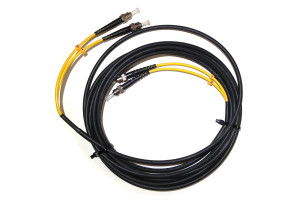 Сборка кабельная 2pc, LC/UPC-LC/UPC 9/125мкм, длина 10м, вывод 0.4м, буфер 3мм (FO-BR-9-2-1.5-NU) в бухте.
