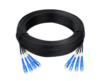 Сборка кабельная 4pc, SC/UPC-SC/UPC 9/125мкм G.657A1, длина 90м, вывод 0.4м, буфер 3мм (FTTHS4-3-BL) в бухте.