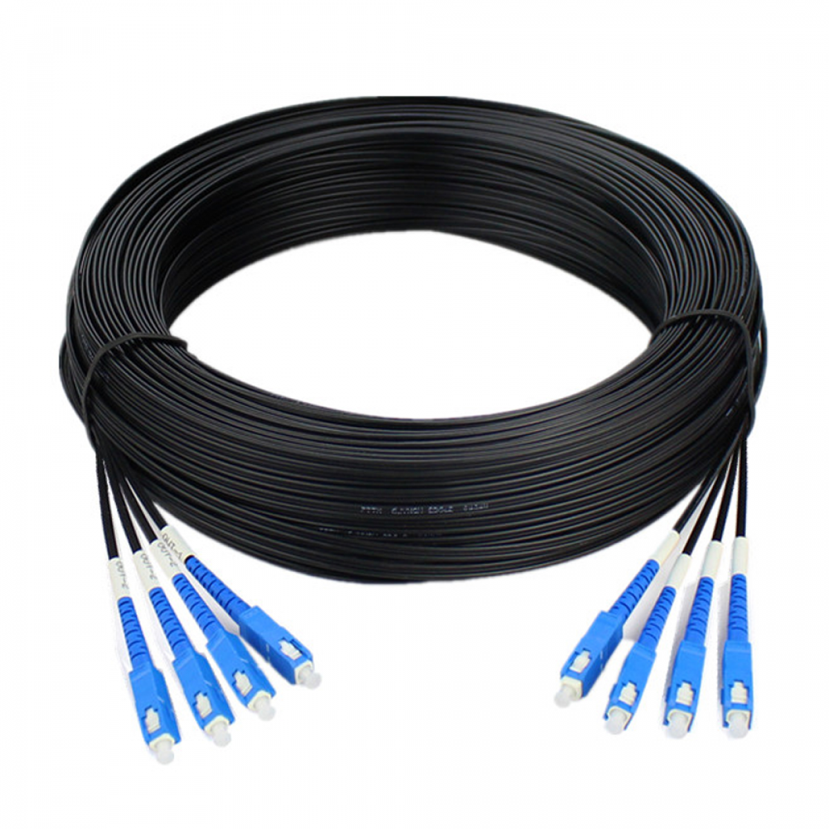 Сборка кабельная 4pc, SC/UPC-SC/UPC 9/125мкм G.657A1, длина 40м, вывод 0.4м, буфер 3мм (FTTH4-1-BL) в бухте.