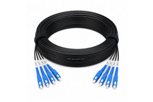 Сборка кабельная 4pc, SC/UPC-SC/UPC 9/125мкм G.657A1, длина 90м, вывод 0.4м, буфер 3мм (FTTHS4-4-BL) в бухте.