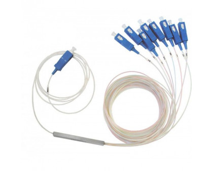 Сплиттер PLC 1x8 steel tube 0,9mm 1,5m G657 SC/UPC
