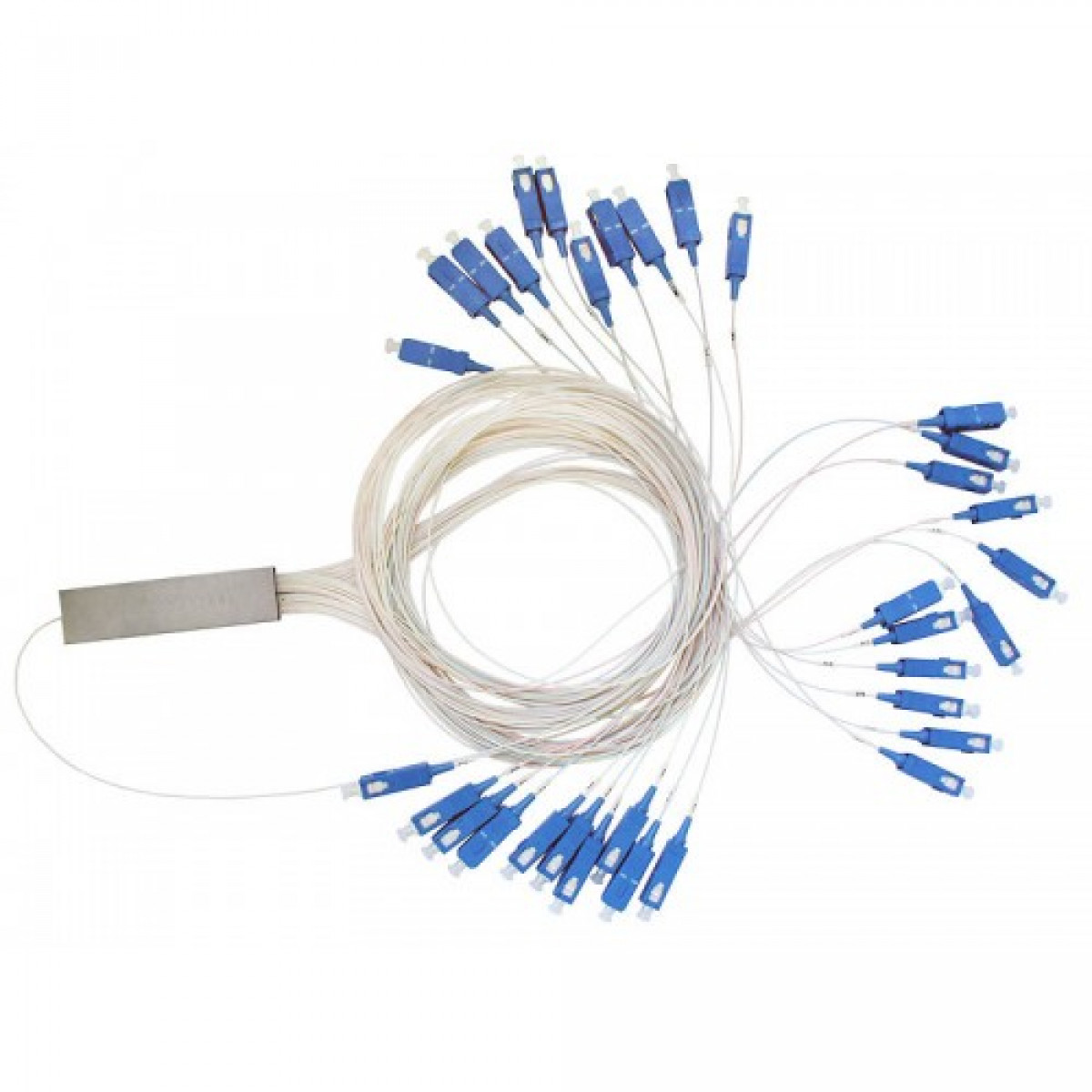 Сплиттер PLC 1x32 steel tube 0,9mm 1,5m G657 SC/UPC