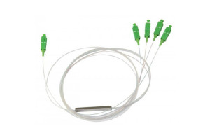 Сплиттер PLC 1x4 steel tube 0,9mm 1,5m G657 SC/APC