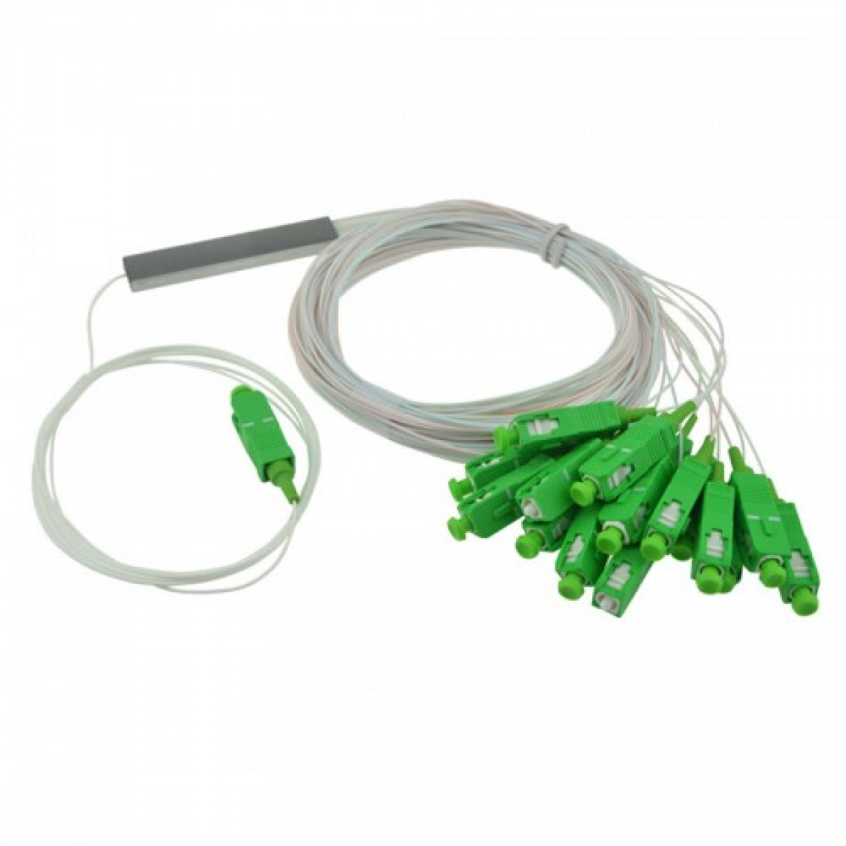 Сплиттер PLC 1x16 steel tube 0,9mm 1,5m G657 SC/APC