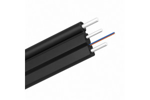 Оптический кабель FTTH-S 1-fiber 5x2 Steel G.657A1 LSZH  black FRP