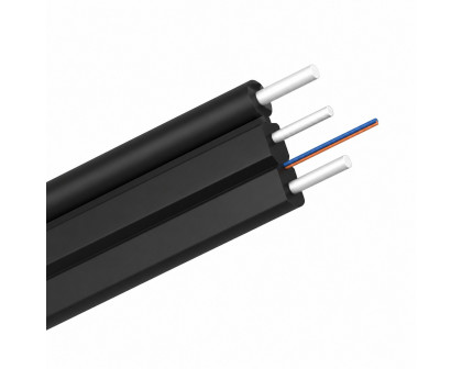 Оптический кабель FTTH-S 1-fiber 5x2 Steel G.657A1 LSZH  black FRP