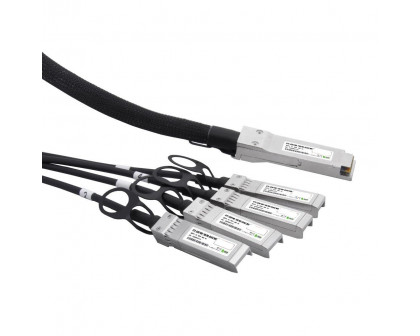 Direct Atttach Cable (DAC) QSFP+ to 4SFP+, 40Гбит/с, 1м