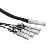 Direct Atttach Cable (DAC) QSFP+ to 4SFP+, 40Гбит/с, 3м