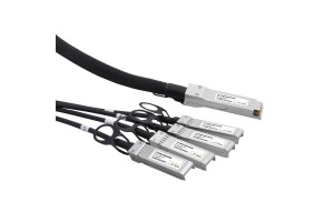 Direct Atttach Cable (DAC) QSFP+ to 4SFP+, 40Гбит/с, 3м